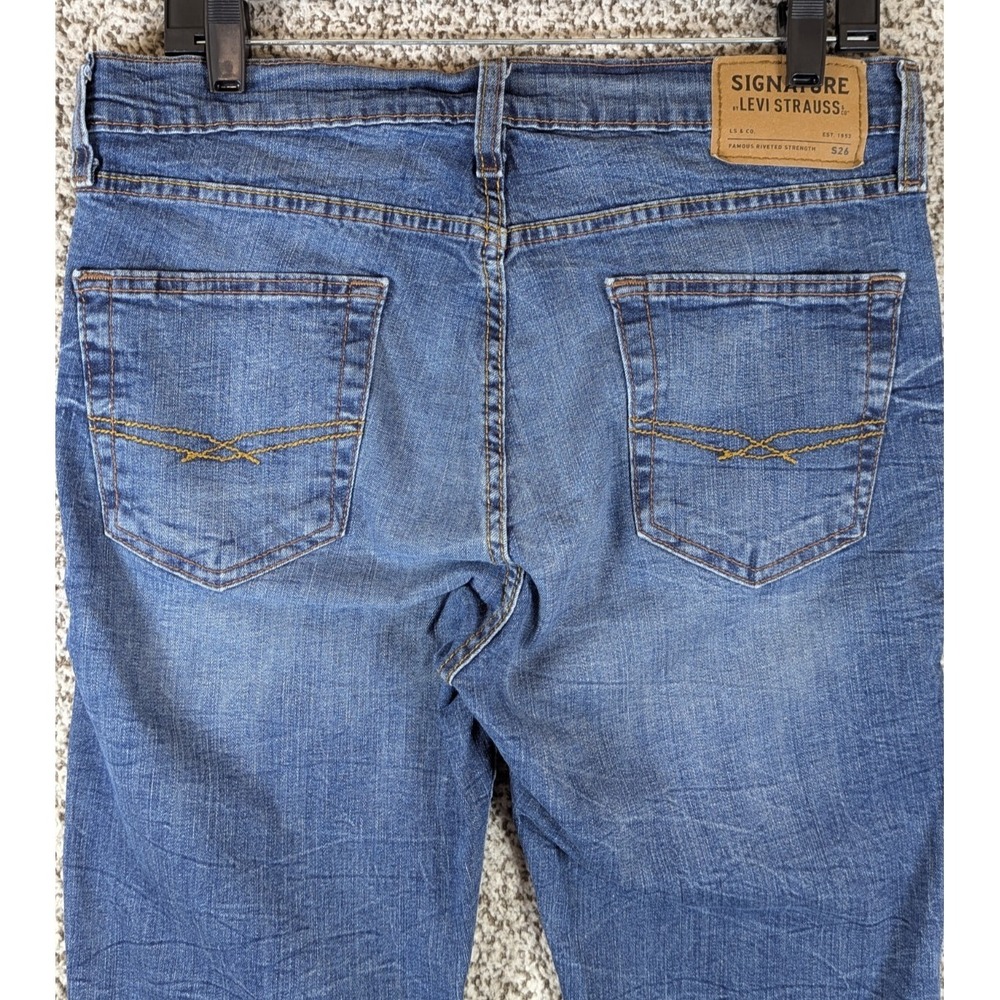 Levi's Signature S26 Skinny‎ Jeans Men's 32x28 (Tag 34x30) Blue